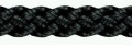 Kordel Polyamid geflochten, 5 mm �,  schwarz, 50m